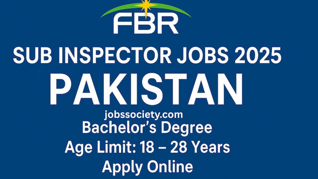 FBR Sub-Inspector Jobs 2025 Pakistan – Apply Online with Eligibility Criteria and Details